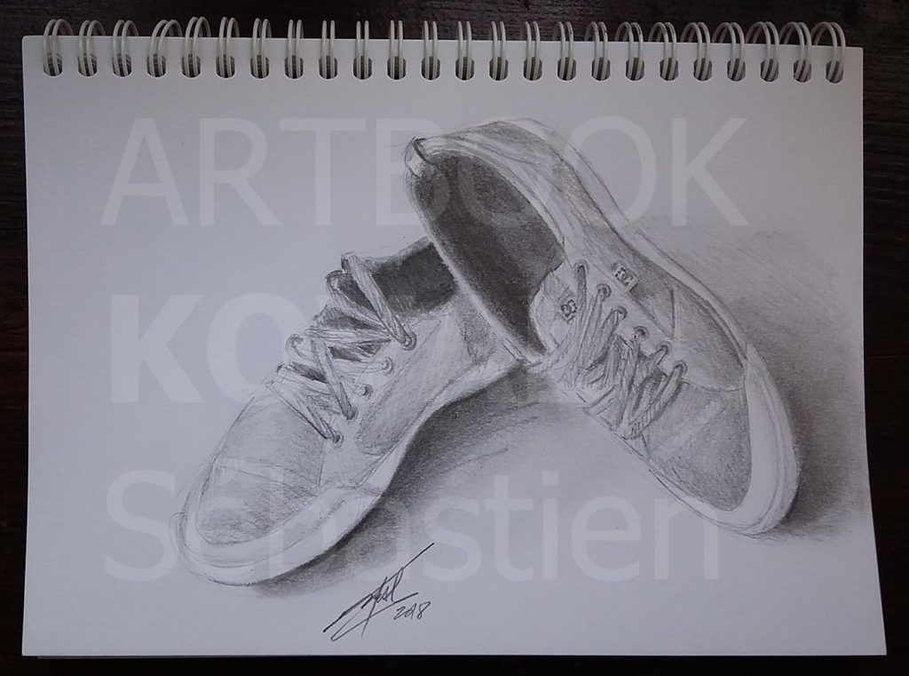 chaussures sneekers dessign dessin ARTBOOK KOVAL Sébastien artiste
