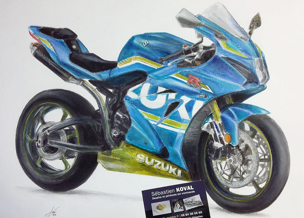 Suzuki GSX R moto dessign.fr dessin ARTBOOK KOVAL Sébastien