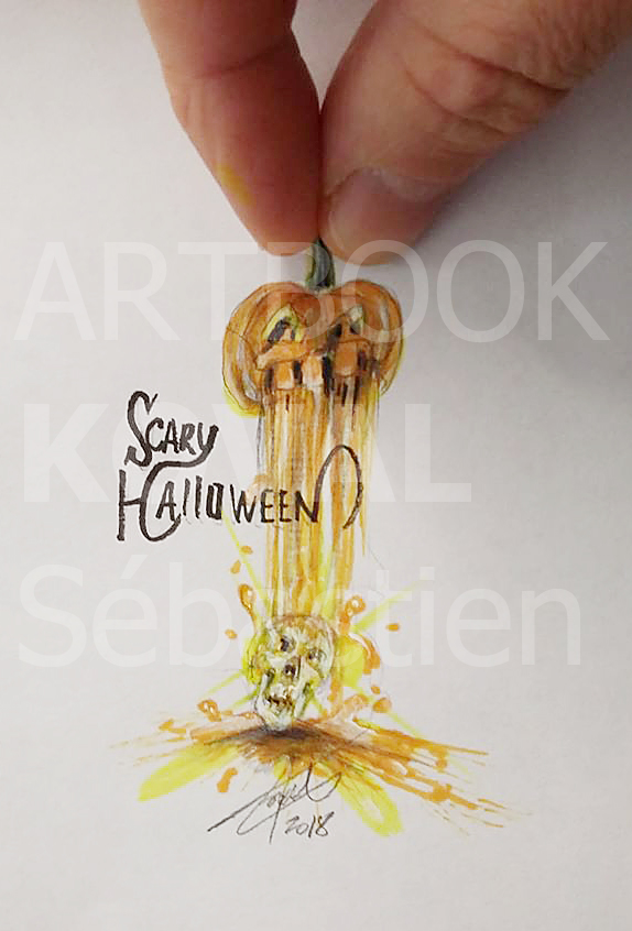 Halloween citrouille mini dessign.fr dessin ARTBOOK KOVAL Sébastien