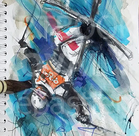 saut ski dessign.fr dessin ARTBOOK KOVAL Sébastien