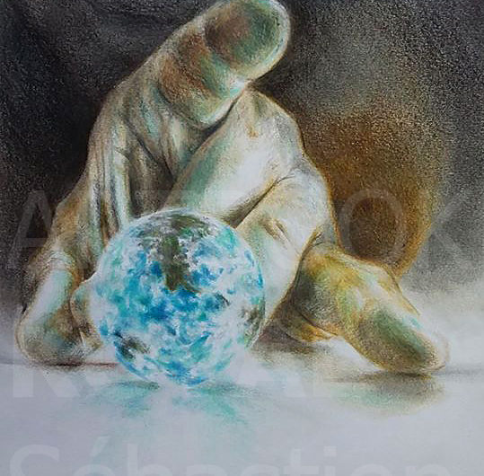 terre jeu de bille homme dessign dessin ARTBOOK KOVAL Sébastien artiste
