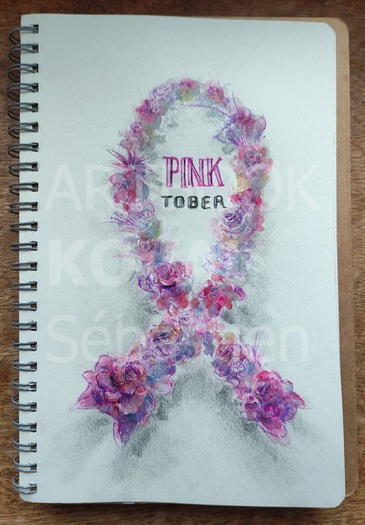 pinktober octobre rose dessign.fr dessin ARTBOOK KOVAL Sébastien