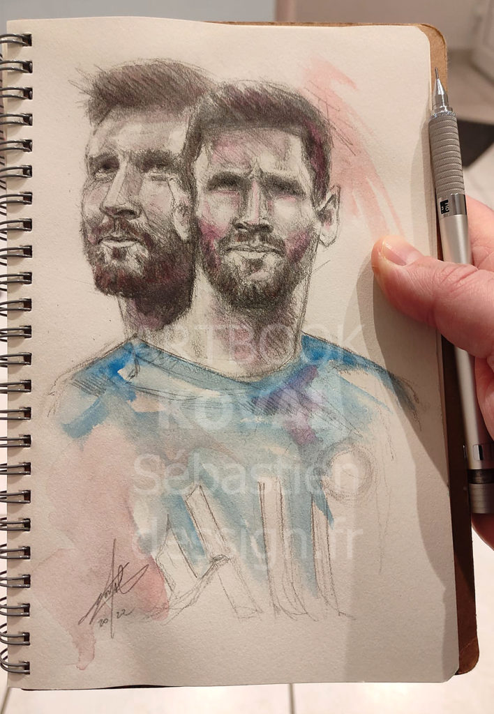 Leo Messi fan dessign.fr dessin ARTBOOK KOVAL Sébastien