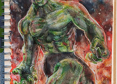 Hulk colere marvel super heros dessign.fr dessin ARTBOOK KOVAL Sébastien